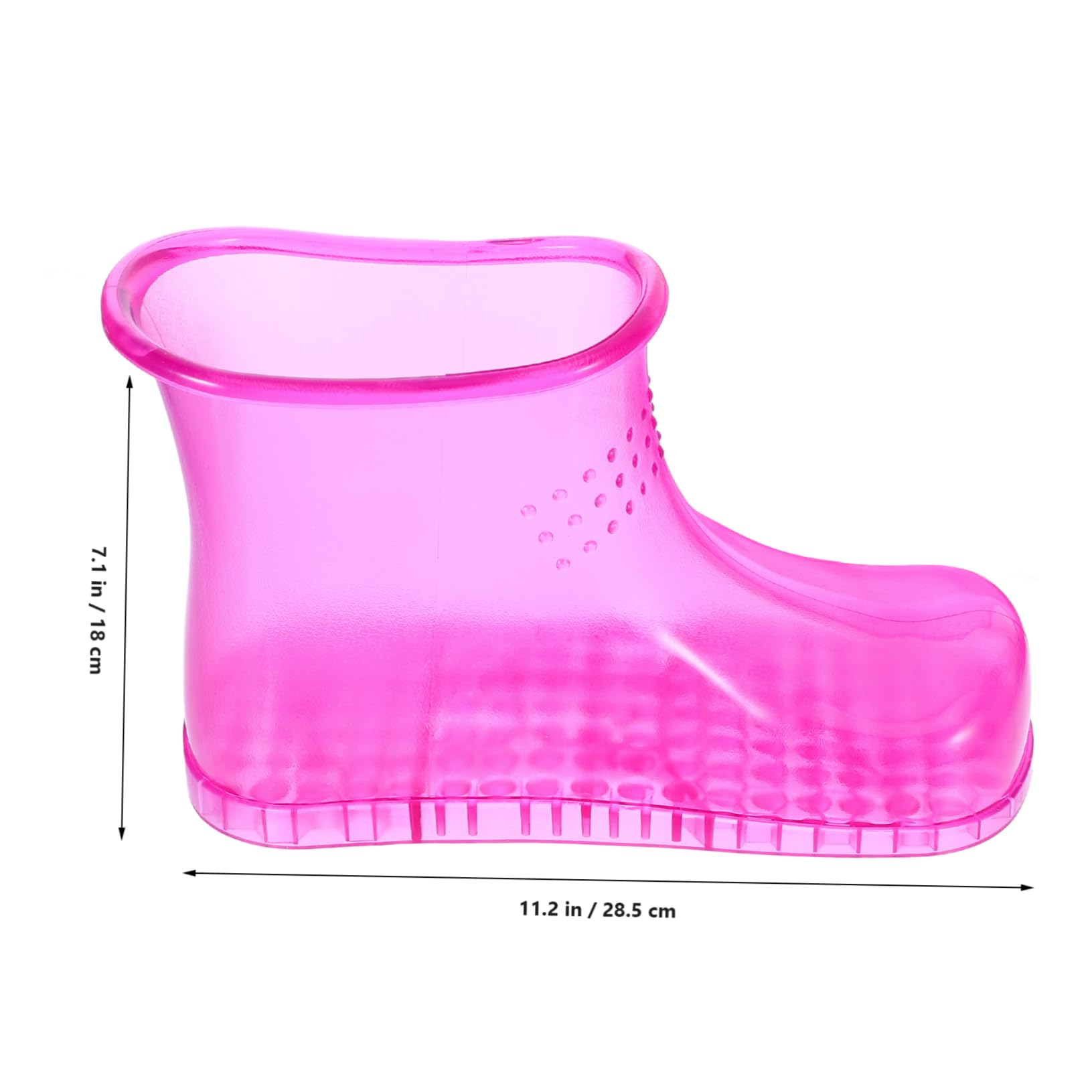 Hohe PVC Fußbadschuhe für Füße bis Größe 45, 1 Paar, Rosenrot