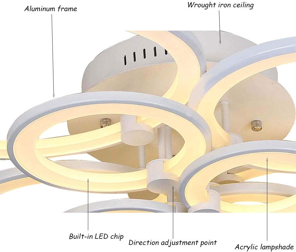 Promo Discount Up To 70% Off Ceiling Light Fixture 8 White Round Modern LED Flush Mount Ceiling Lights Living Room Bedroom Lamp Dimmable with Remote Control Lighting Metal Frame Acrylic Shade Decorative Lamps 3000k-6500k 110v Super Brands Ceiling Light Fixture 8 White Round Modern LED Flush Mount Ceiling Lights Living Room Bedroom Lamp Dimmable with Remote Control Lighting Metal Frame Acrylic Shade Decorative Lamps 3000k-6500k 110v