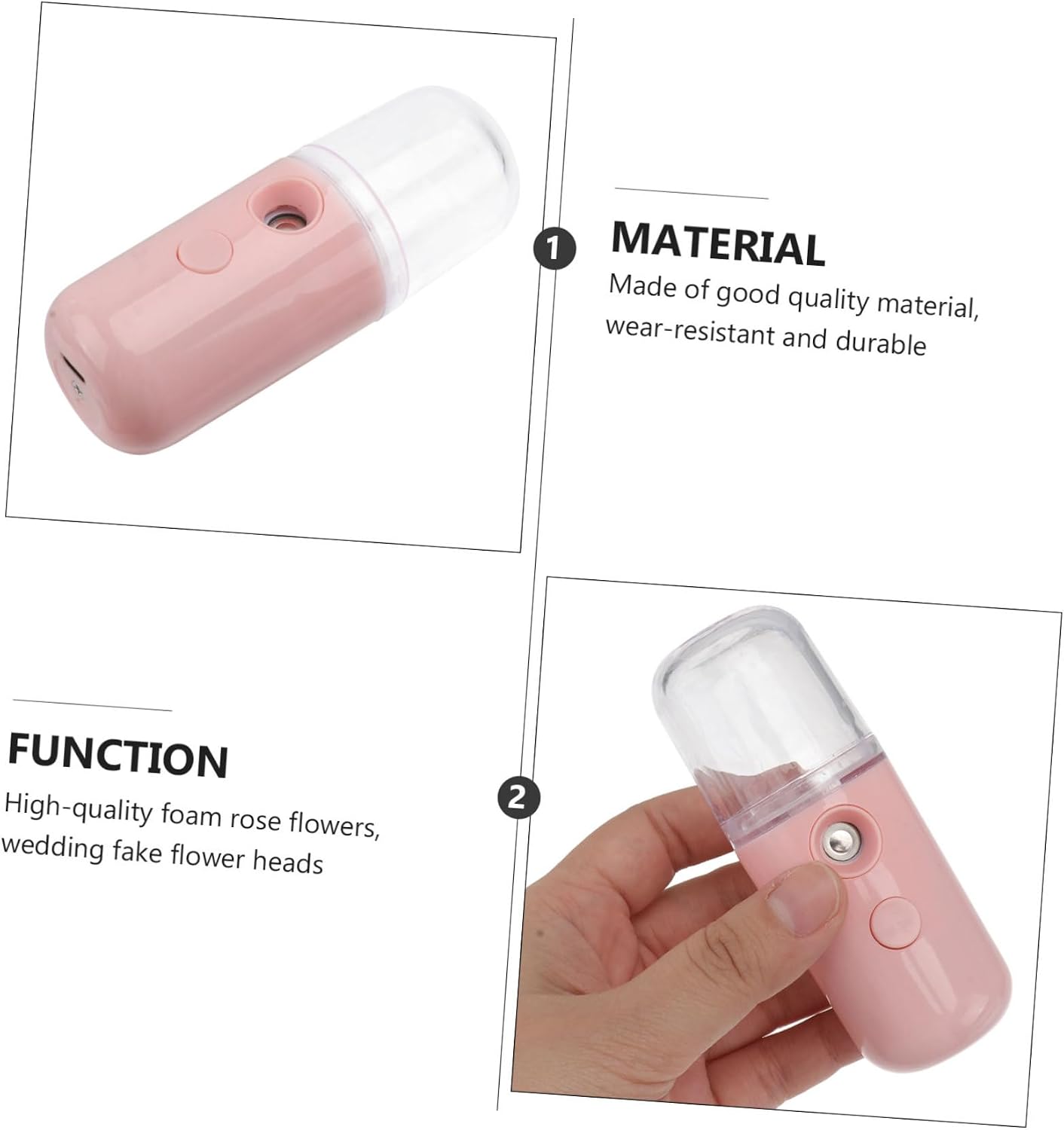 Nano Facial Steamer Portable Handheld Hydrating Mist Sprayer for Skin Care Relief for Home Car and Office Use Soothes Irritation and Transforms Dry Skin