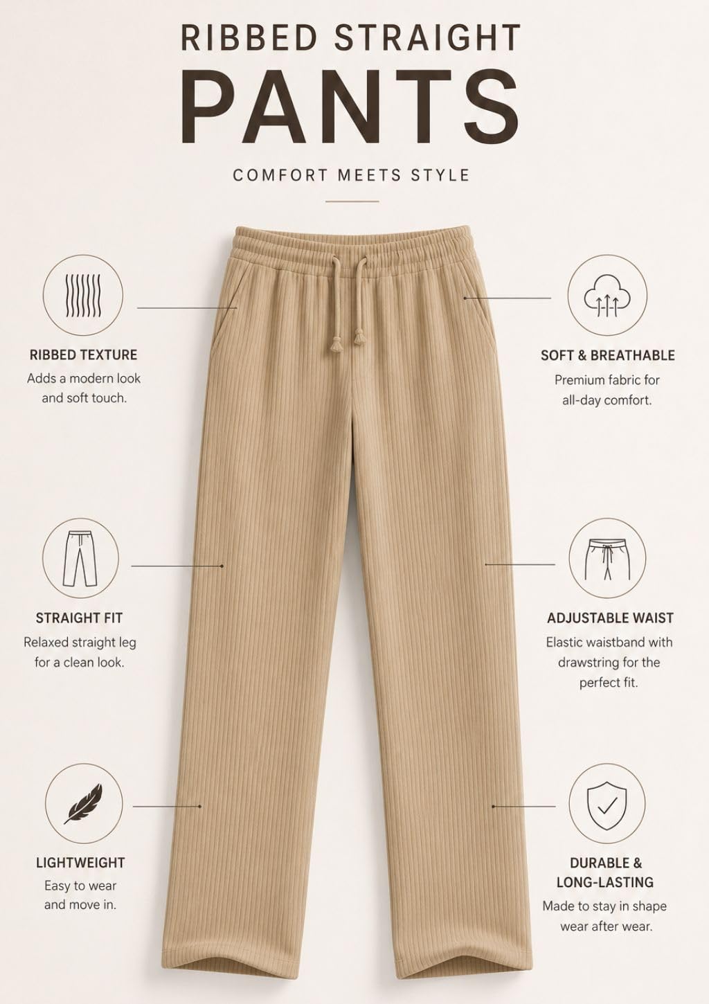 SMOWKLY Pantaloni da uomo in velluto a coste dalla vestibilità comoda, elastico flessibile in vita con coulisse, pantaloni comodi per abbigliamento casual e formale