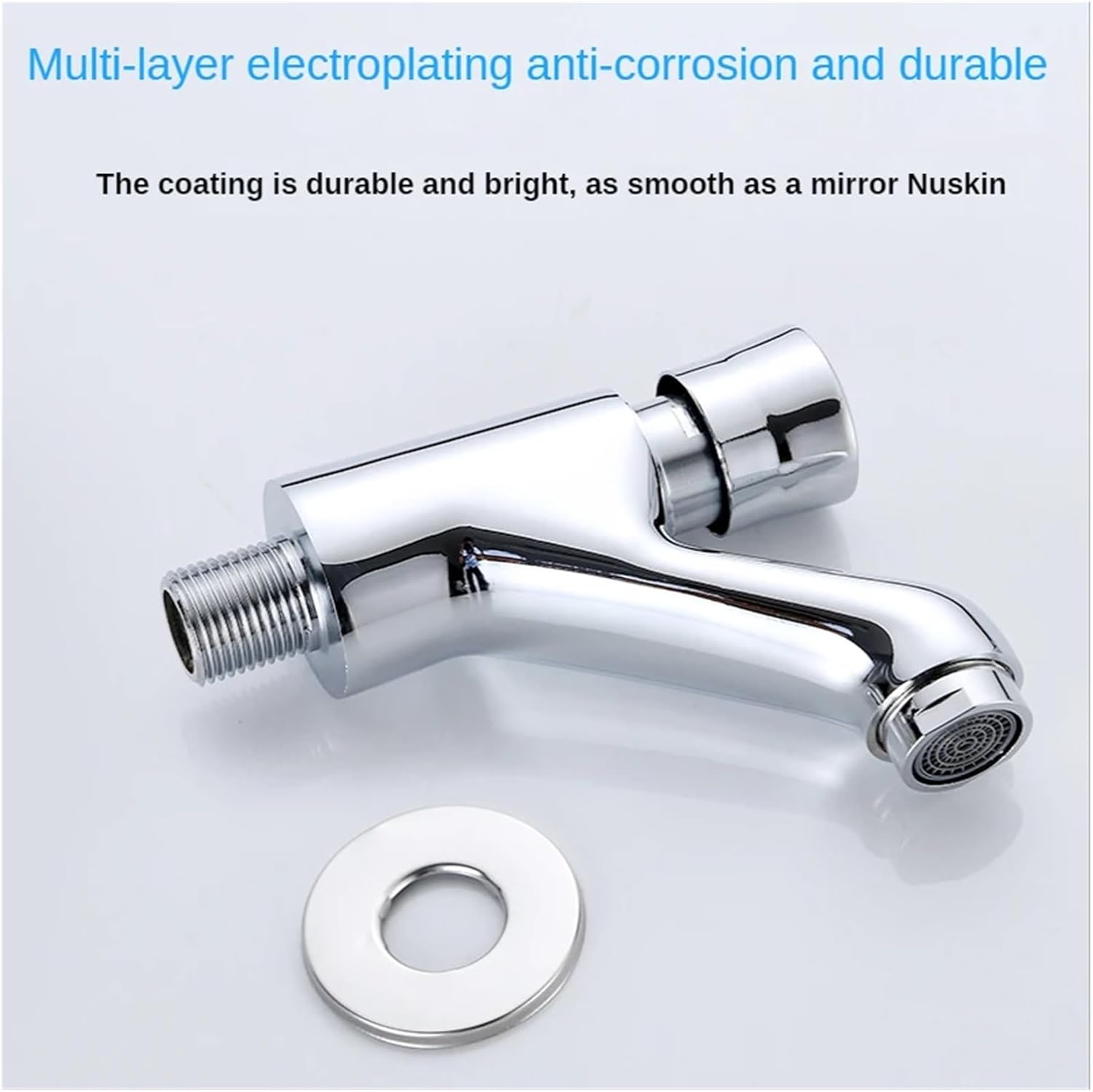 Entrance To The Wall Delay Valve Single Cold Basin Faucet Button Self-closing Hand Press Toilet Washbasin(Small)