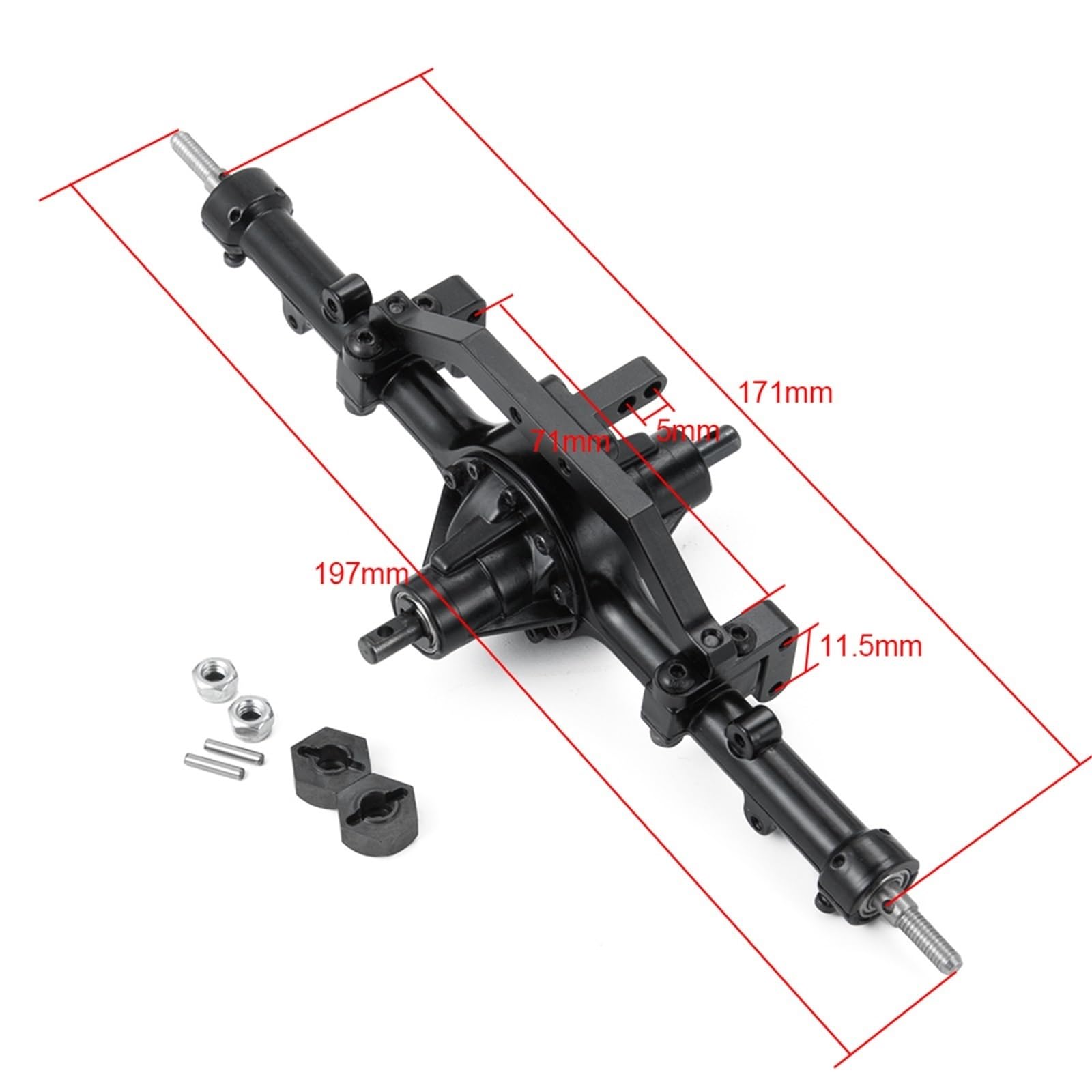 Prosta oś środkowa do D90 1/10 RC Rock Crawler samochód ciężarowy części zamienne akcesoria