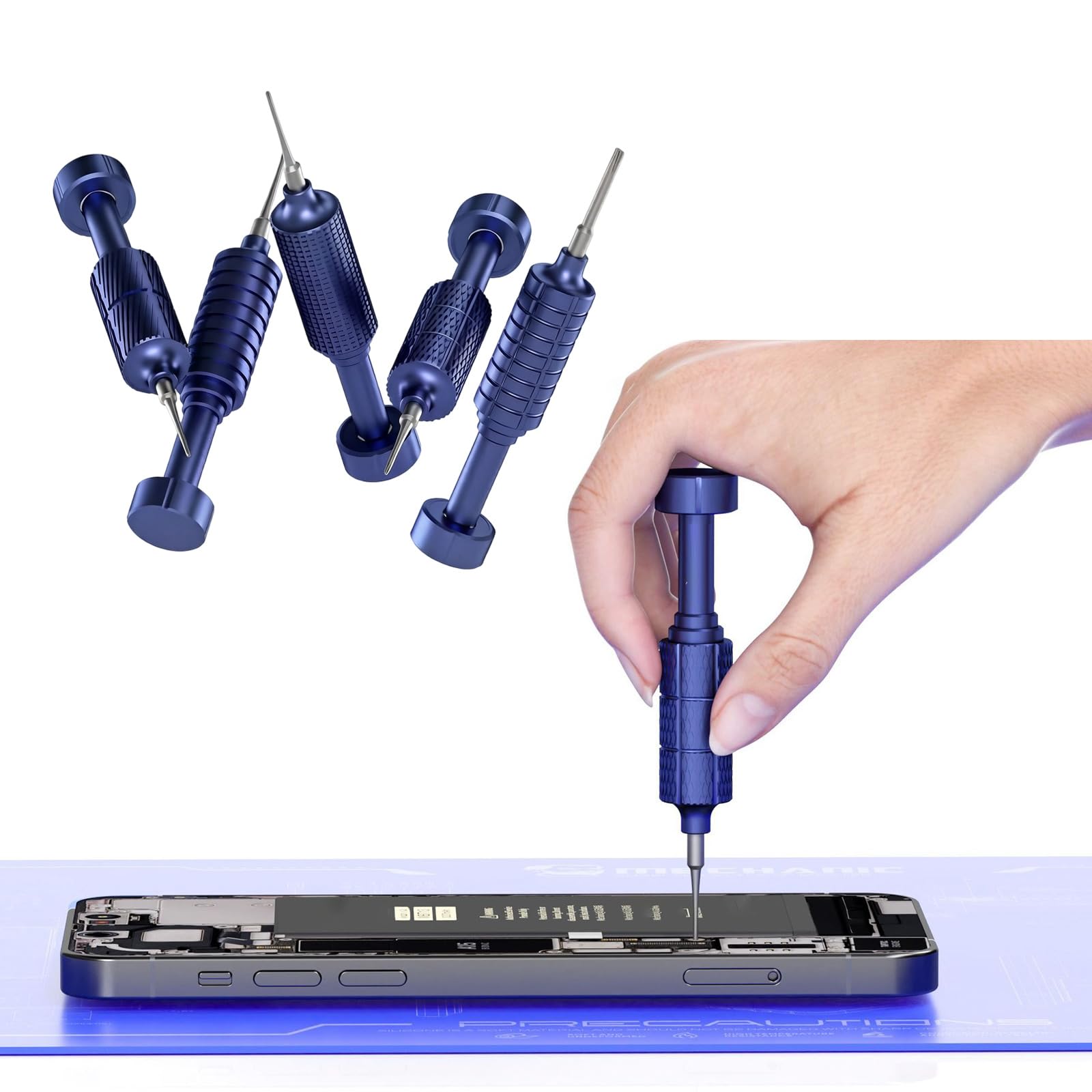 Destornillador plano y ranurado de aleación para uso profesional electricista ergonómico plano y ranurado