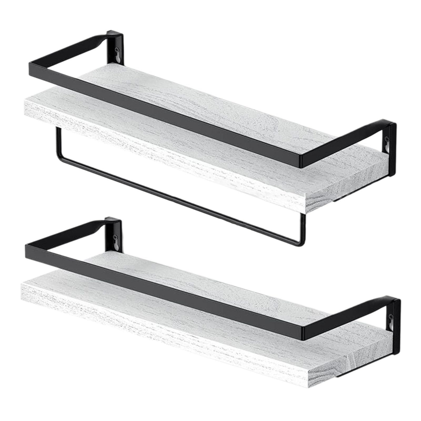 Tsophreniq Wall Mounted Display Shelves Versatile Wood Floating Shelf Storage Rack for Bathroom Kitchen and Living Room Wall Decors