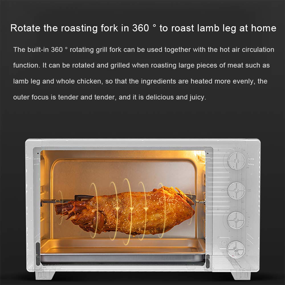 Mini horno de escritorio, iluminación incorporada a prueba de explosiones, control de temperatura de 70 ° C-230 ° C, tamaño pequeño, fácil de transportar, adecuado para acampar al aire libre, viajes