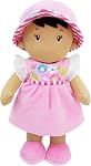 June Garden 12" Soft Dolly Laura - Stuffed Soft Baby Doll Gift for 1 2 3 Year Old Girls - Purple Dress