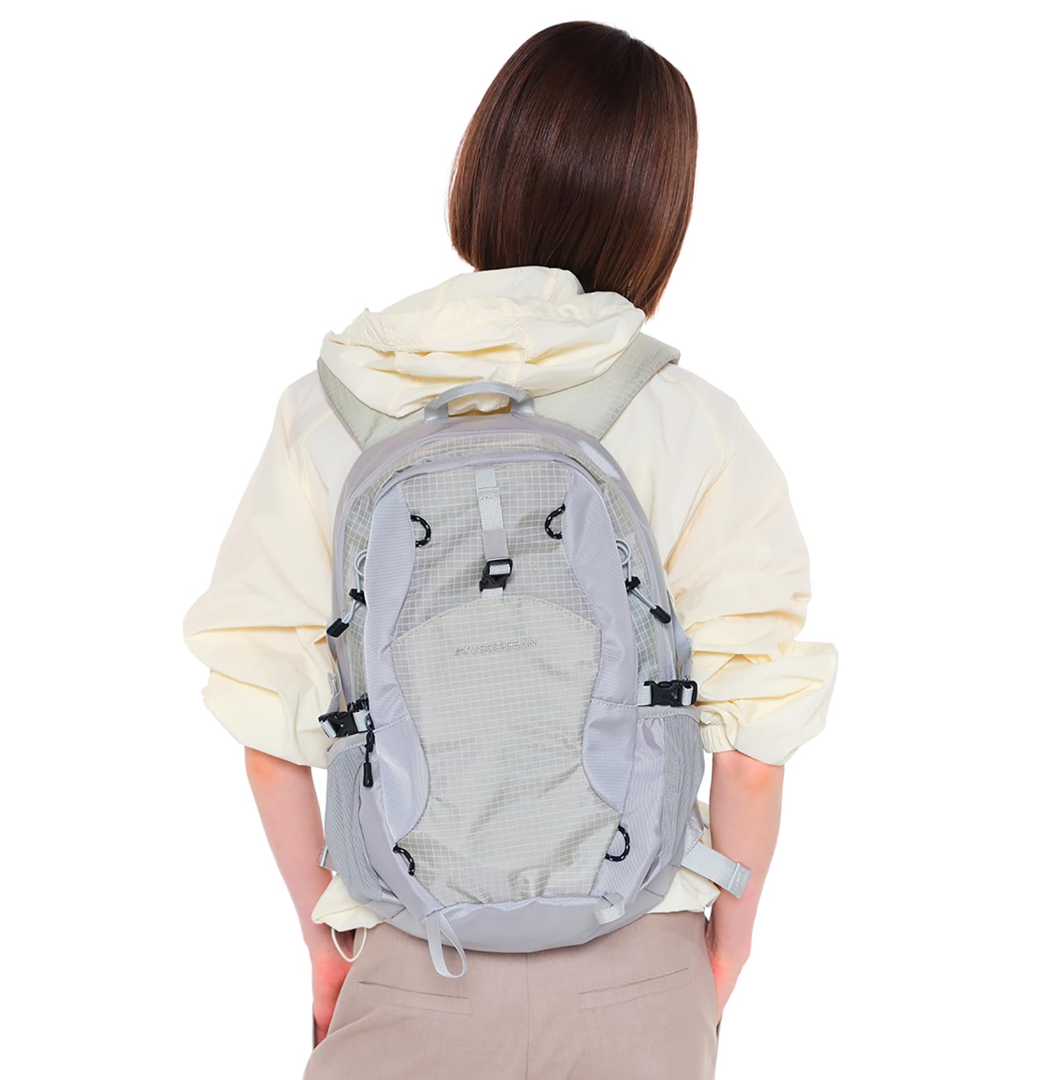 MVSCOCEAN 20L Lightweight Hiking Daypack, Small Hiking Travel Backpack for Women men (Grey)