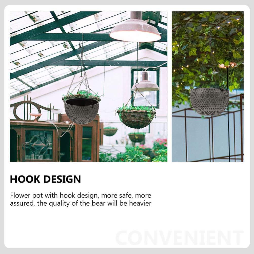 Cabilock 2pièces Paniers Suspendus Plastique pour Plantes Cache-Pots Nid Abeille pour Jardin Et Décoration Murale pour Fleurs Et Plantes Succulentes Modèle