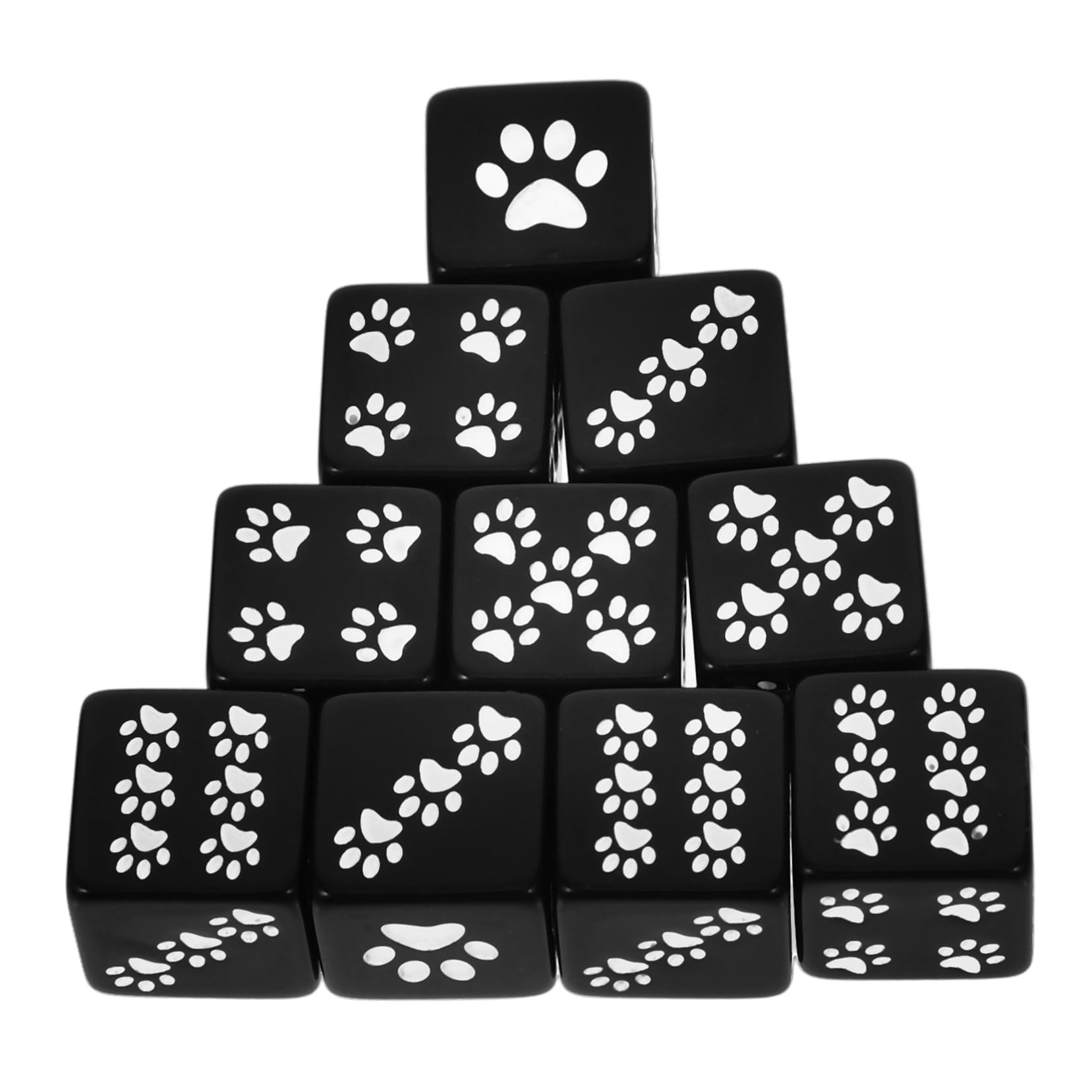 Abaodam 50piezas Dados De Patrón De Patas De Oso Dados para Entretenimiento Casa y Fiestas