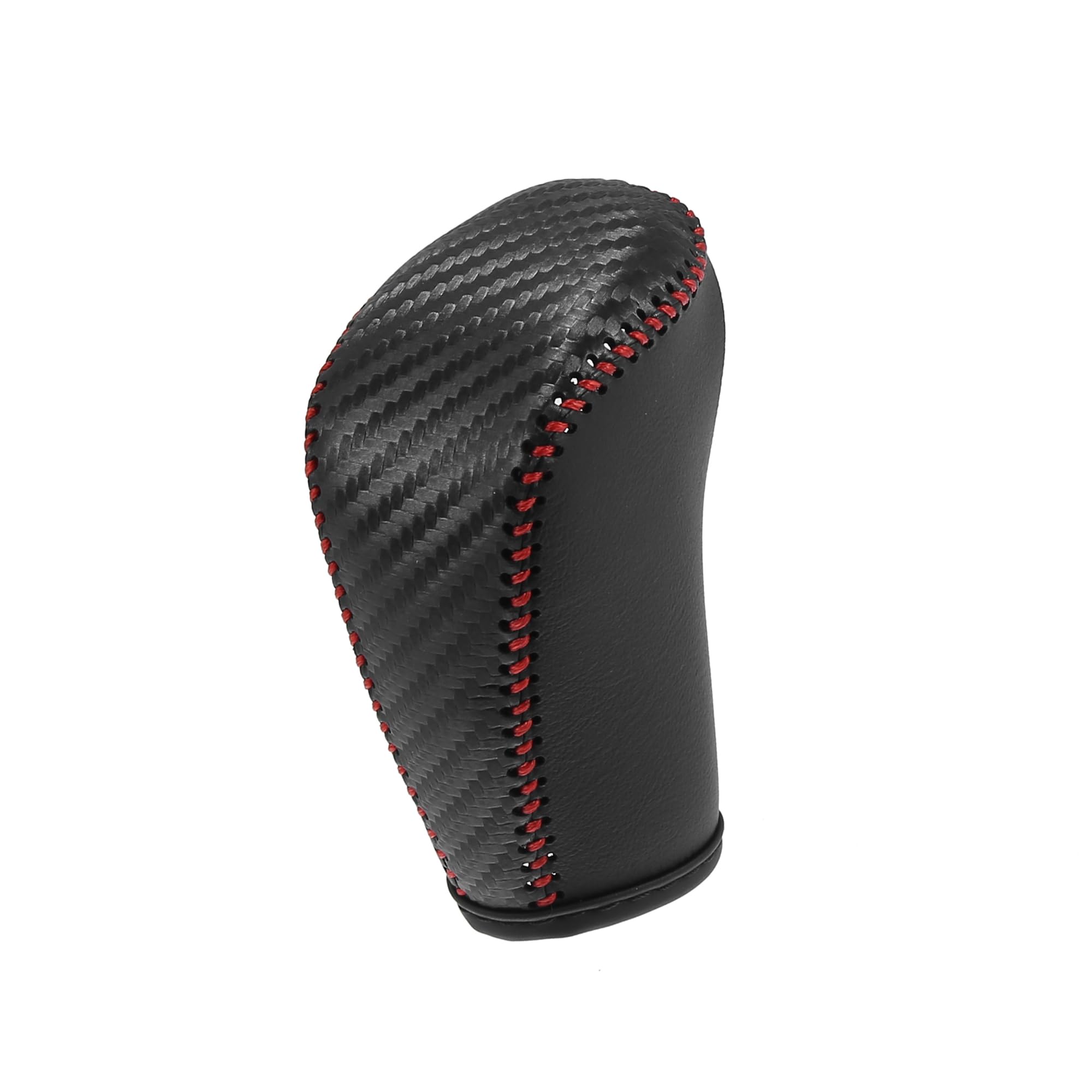 A ABSOPRO Faux Leather Gear Shift Knob Cover for Nissan Altima 2019-2021 Sentra Versa 2020-2021 Kicks 18-21 Ar Protect Accessories Case Carbon Fiber