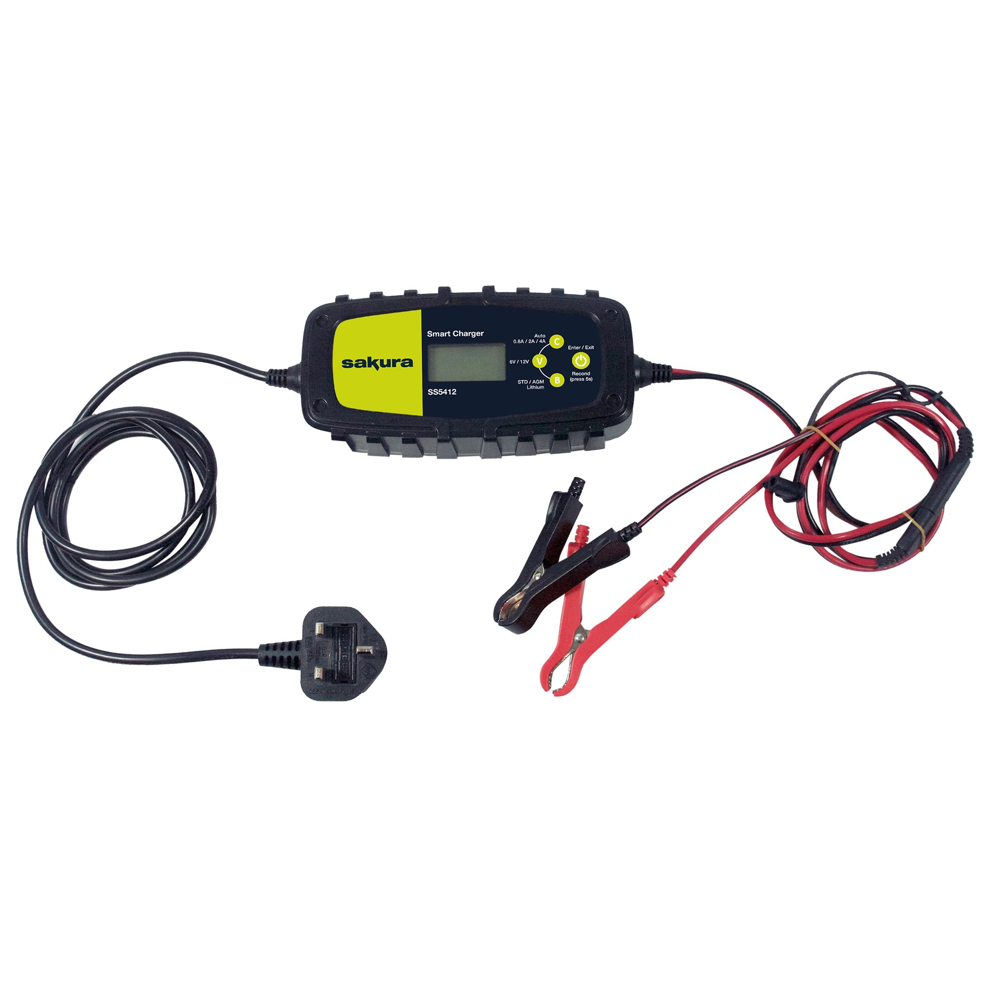 Sakura 4.0 Amp Intelligent Battery Charger - For Cars, Vans and Other Vehicles