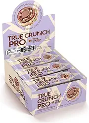 Wafer Proteico True Crunch Pro Chocolate Meio Amargo 25g True Source 12 Unidades
