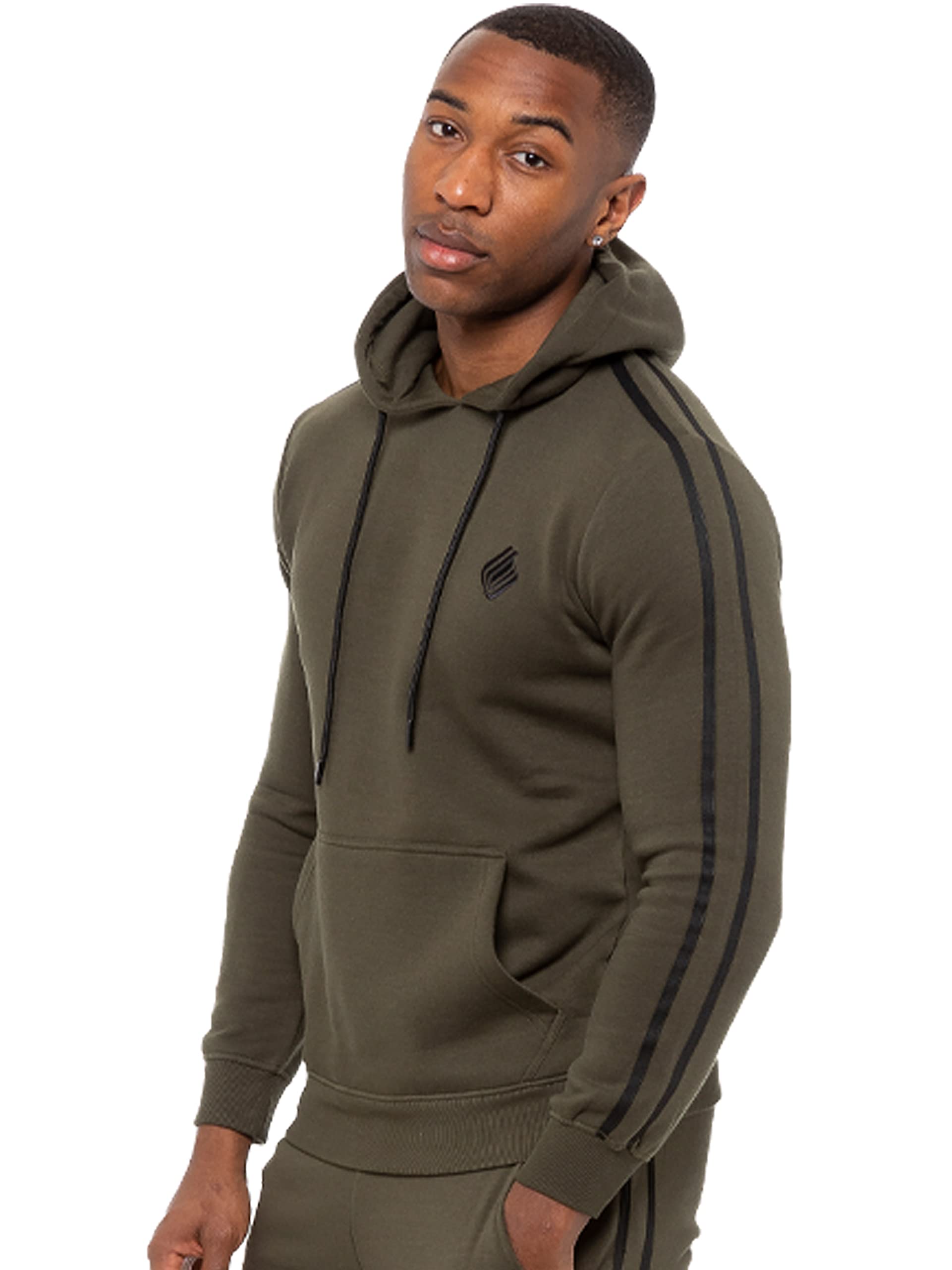 Enzo Men's Hoodie - Khaki - 2XL
