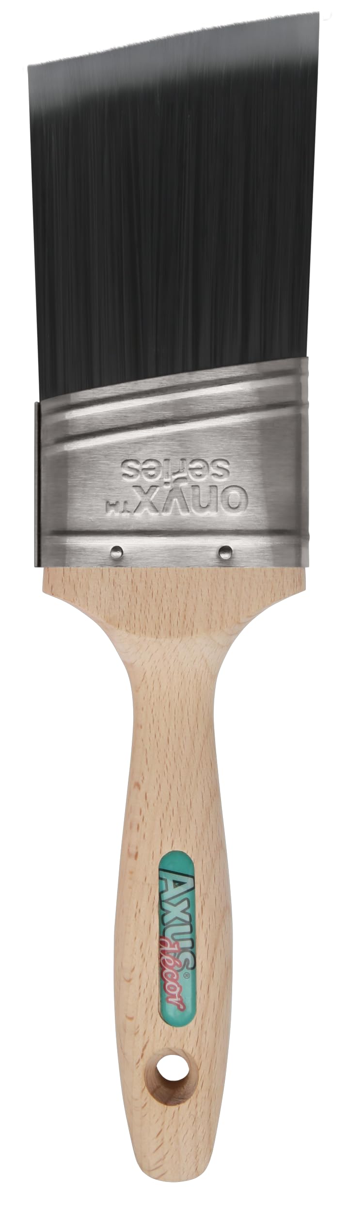 Axus Decor Mage Cutter Brush (onyx series) Unique Tricho Filament, Smooth, Medium Stiffness, Beavertail Handles, Rust-Resistant Stainless Steel - 2.5"/64mm