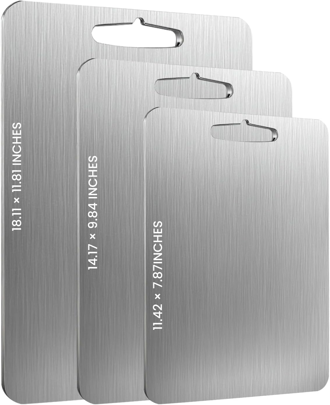 Titanium Alloy Cutting Board Pure Titanium Cutting Board，Double-Sided Versatility，The 2025 New Model for Meat，Vegetables， and Fruits