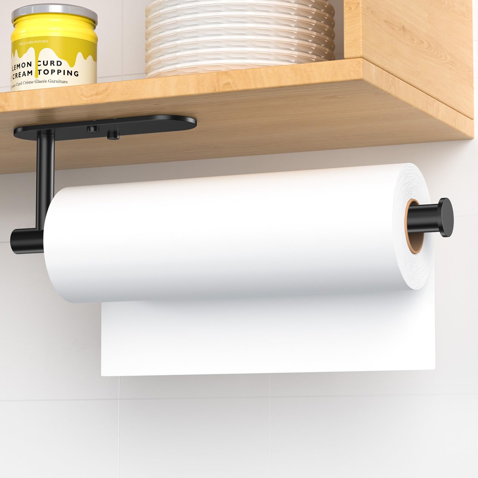 33cm Oorte Essuie Tout Mural, 2pcs Porte Sopalin En Acier Inoxydable Sus304 Porte Essuie Tout Mural Pour Cuisine Plan De Travail Armoire Salle De Bain Argent 87701374