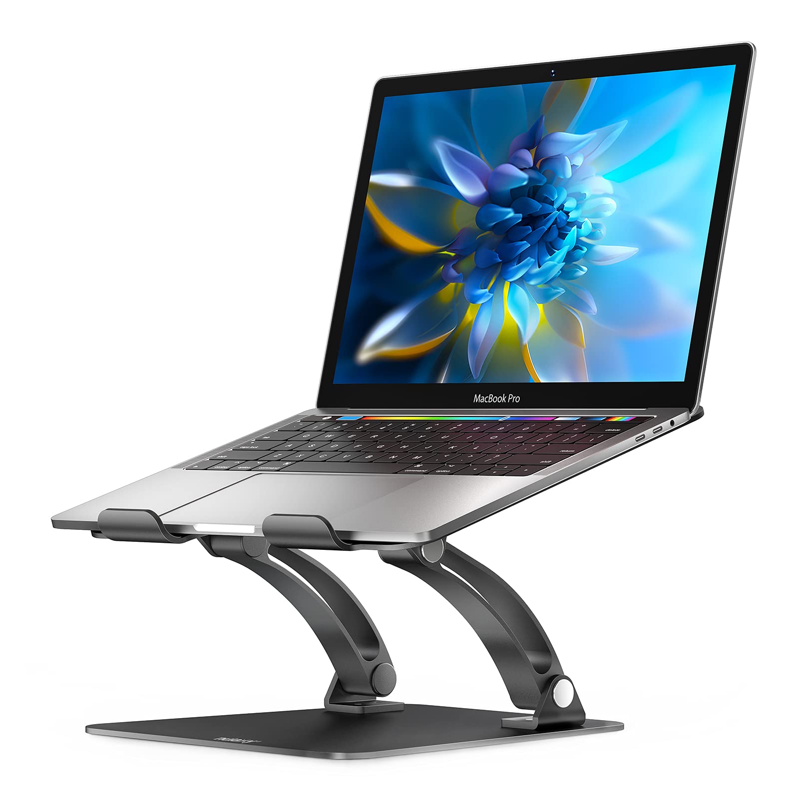 Nulaxy Laptop Stand, Ergonomic Height Angle Adjustable Laptop Stand for  Desk, MacBook Stand Holder, Laptop Riser Compatible with MacBook, Dell, HP, 