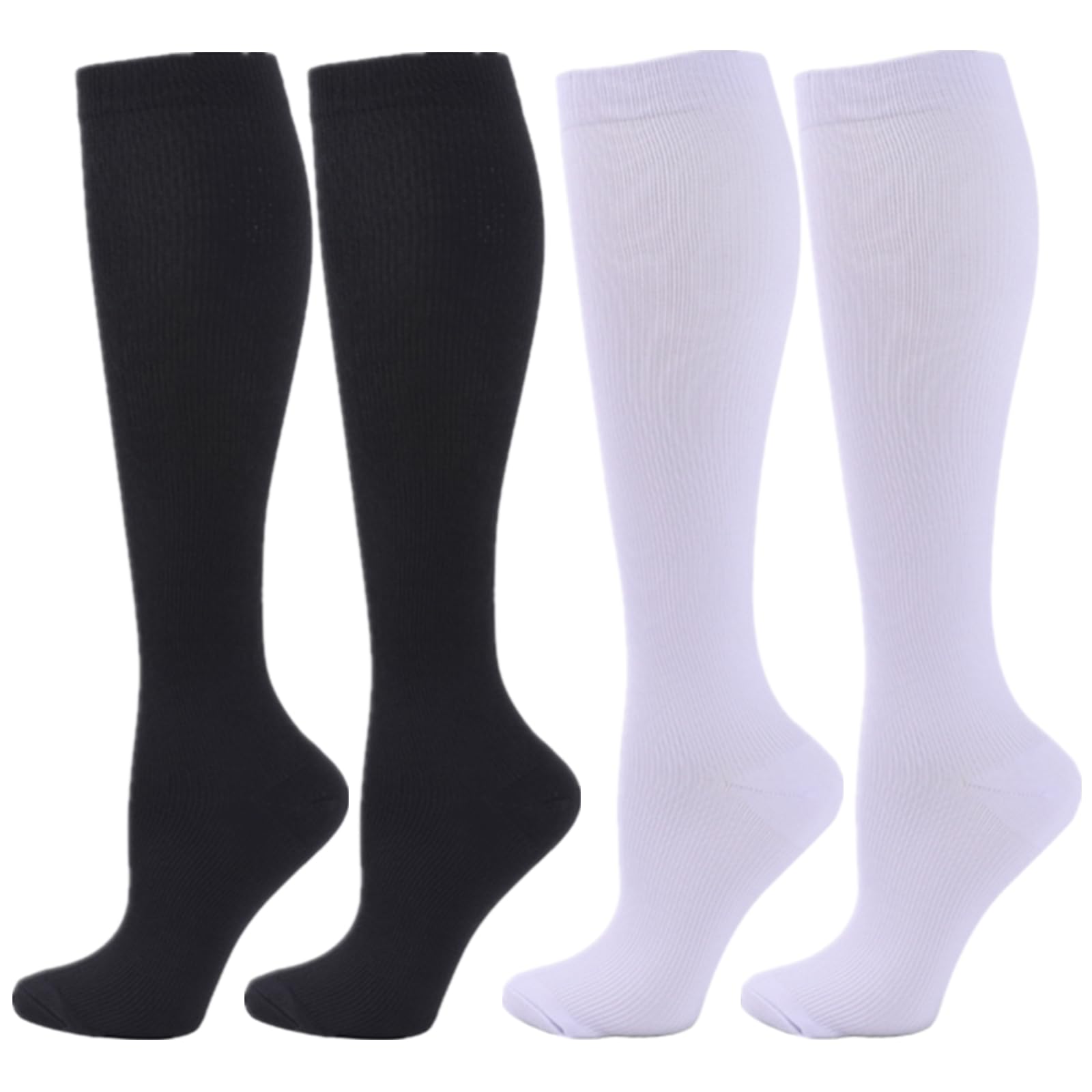 Compression Socks for Women Men, 2/3/4/6 Pairs 20-25mmHg Knee High Socks Compression Stockings for Sport, Athletic, Edema, Diabetic, Varicose Veins, Travel, Pregnancy, Nursing — view 29