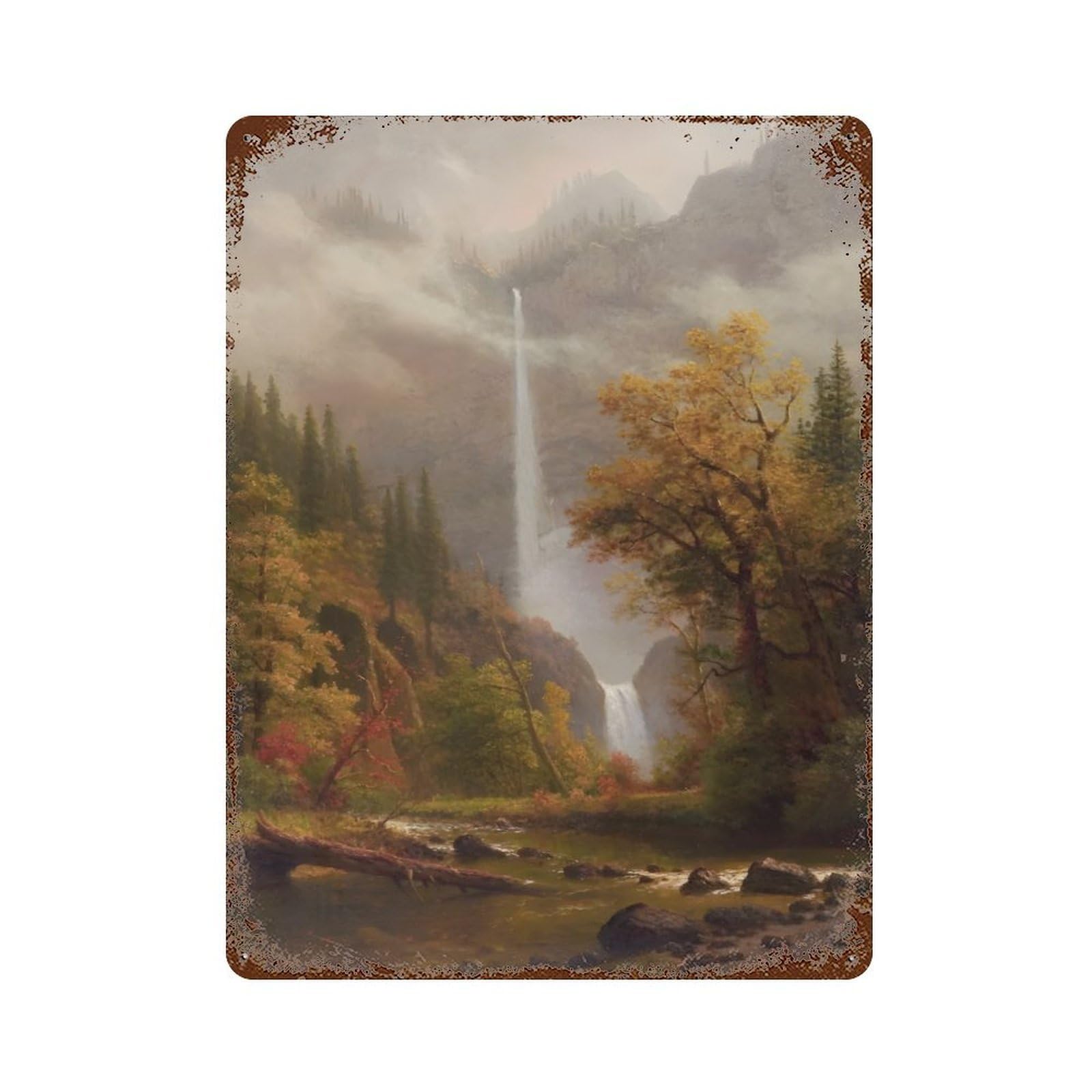 xiaoxiaoshen Albert Bierstadt (40) Wall Decor Art Metal Tin Poster Modern Home Decor Art Home Bar Shop Decorations Vintage Sign 40x30cm