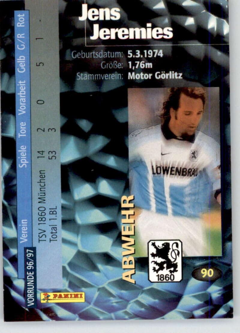 Amazon.com: 1996-97 Panini Bundesliga Collection #90 Jens Jeremies