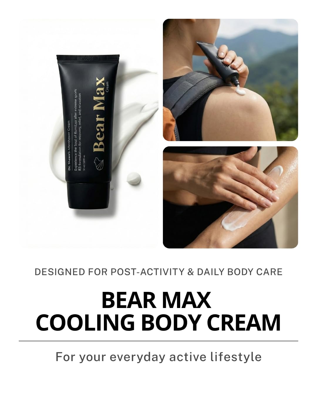 Dr.Shawn Bear Max Cooling Body Cream | Cooling Body Cream with Menthol