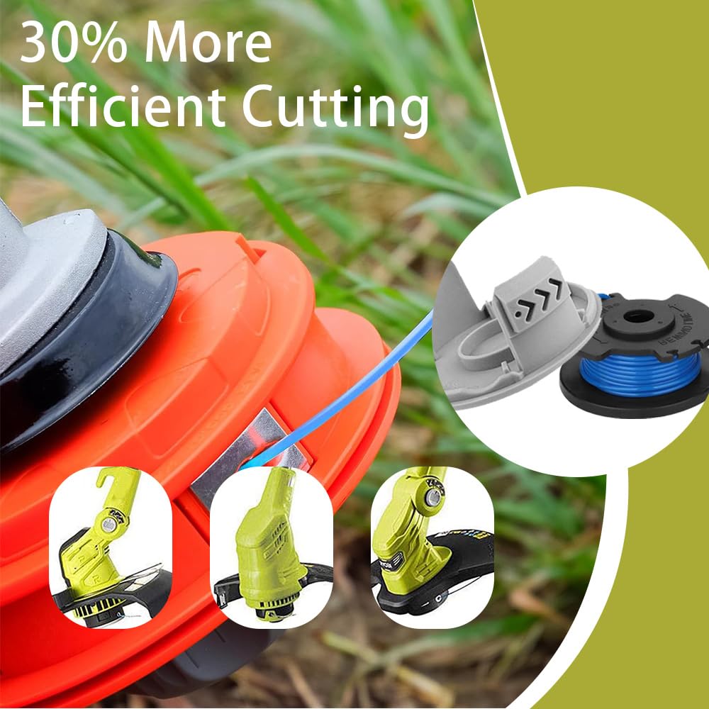 String Trimmer Spools 10 Packs Replacement Thumb Trimmer Spool For ...