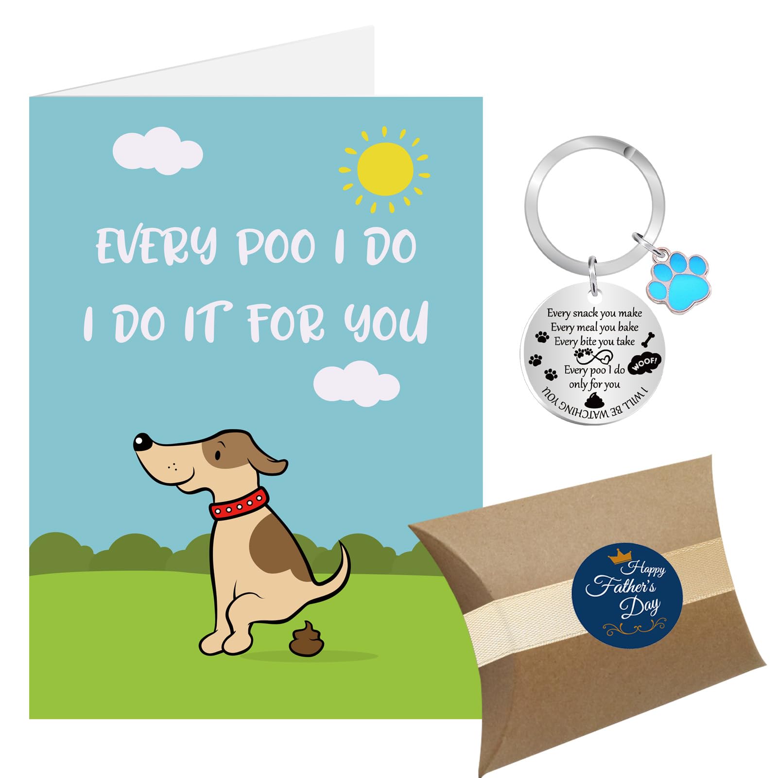 Fathers Day Card from Dog, Dog Dad Gifts, Fathers Day Dog Dad Gifts from the Dog