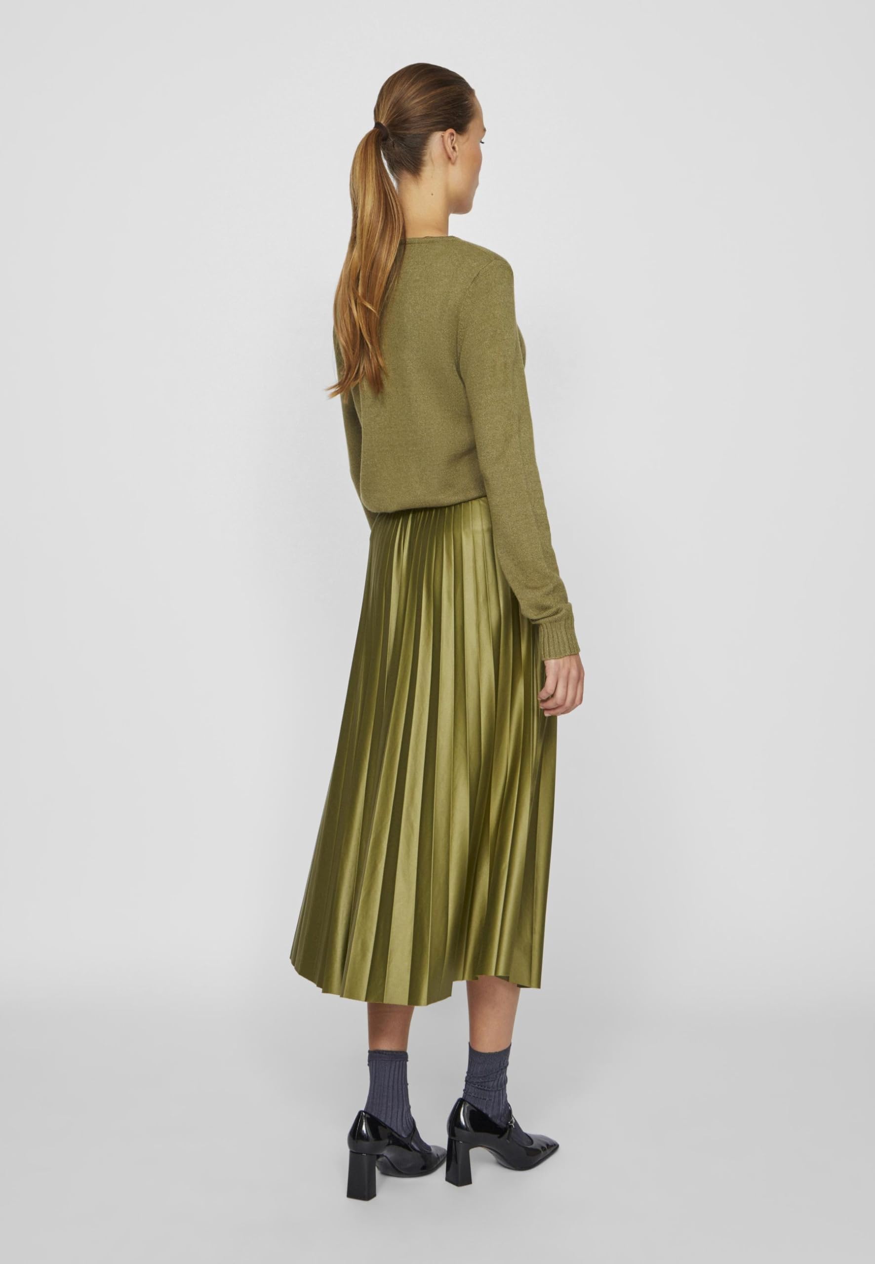 VILA Vinitban Midi Skirt - Noos Vinitban Noos Jupe midi Femme (Lot de 1)