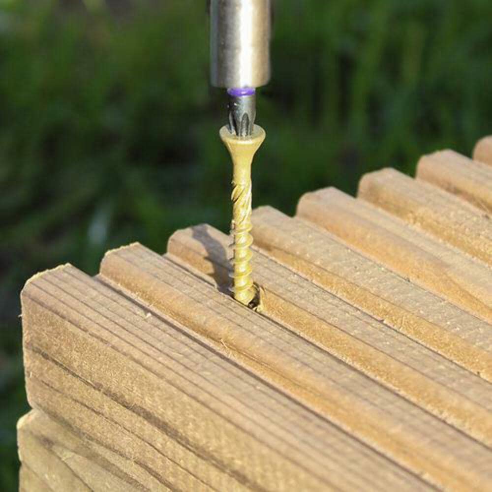 TIMCO C2 Decking Screws TX20 CSK GRN Range - 4.5 x 50mm - Tub of 250, Green - Image 2