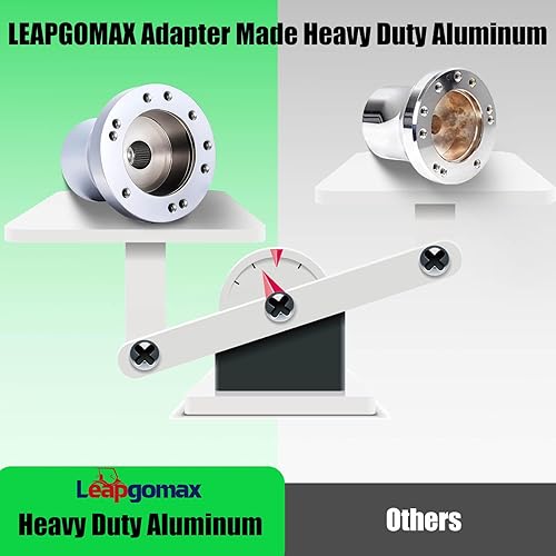 Miniatura 5 de LEAPGOMAX Adaptador de volante de carrito de golf o carrito de golf, cubo cromado para EZGO TXT & RXV Club Car DS & Precedent Yamaha Golf Carts