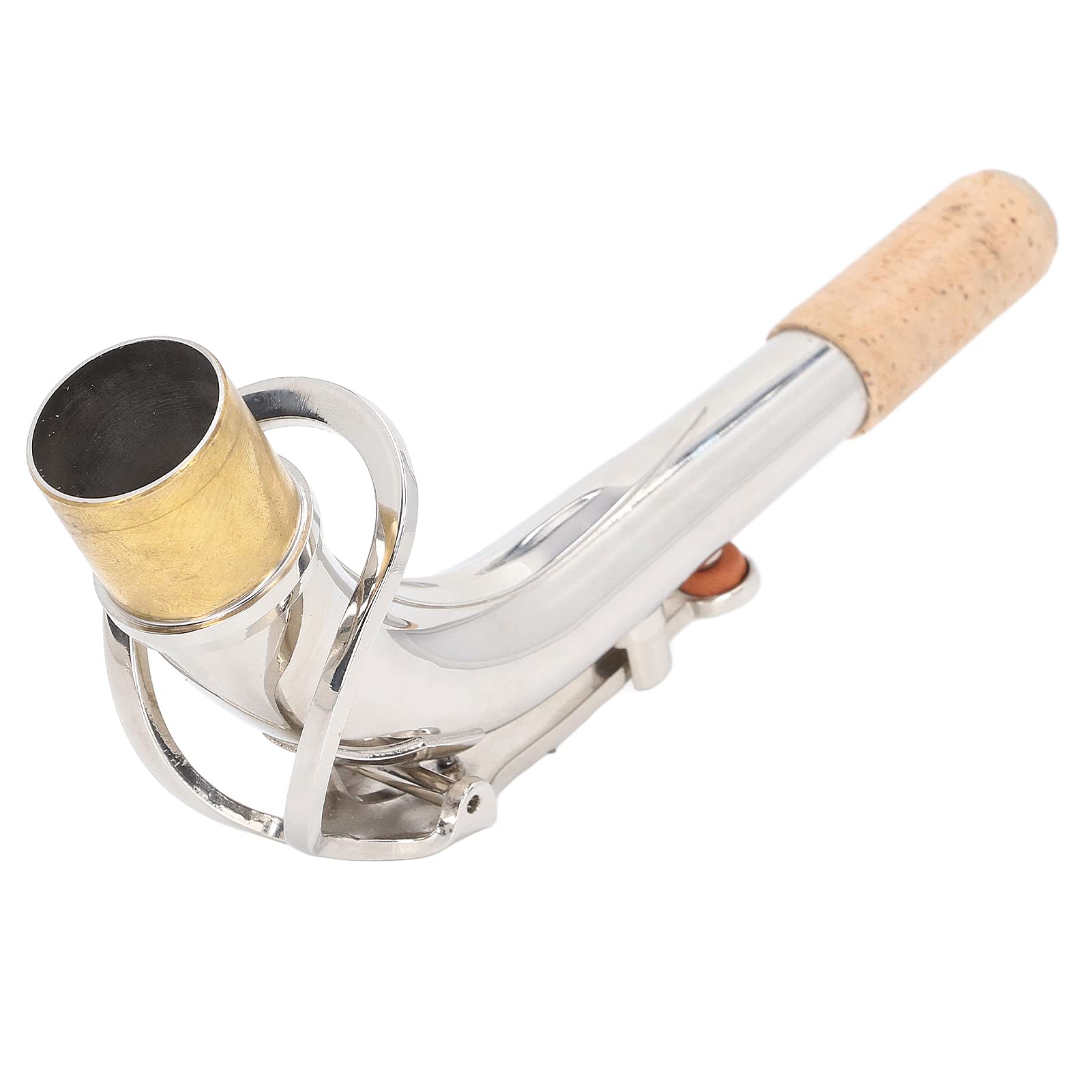 Bocal pour saxophone alto, 24,5mm Remplacement de bocal pour saxophone alto Performance améliorée et portable Accessoire pour joint de tête de bocal pour saxophonistes