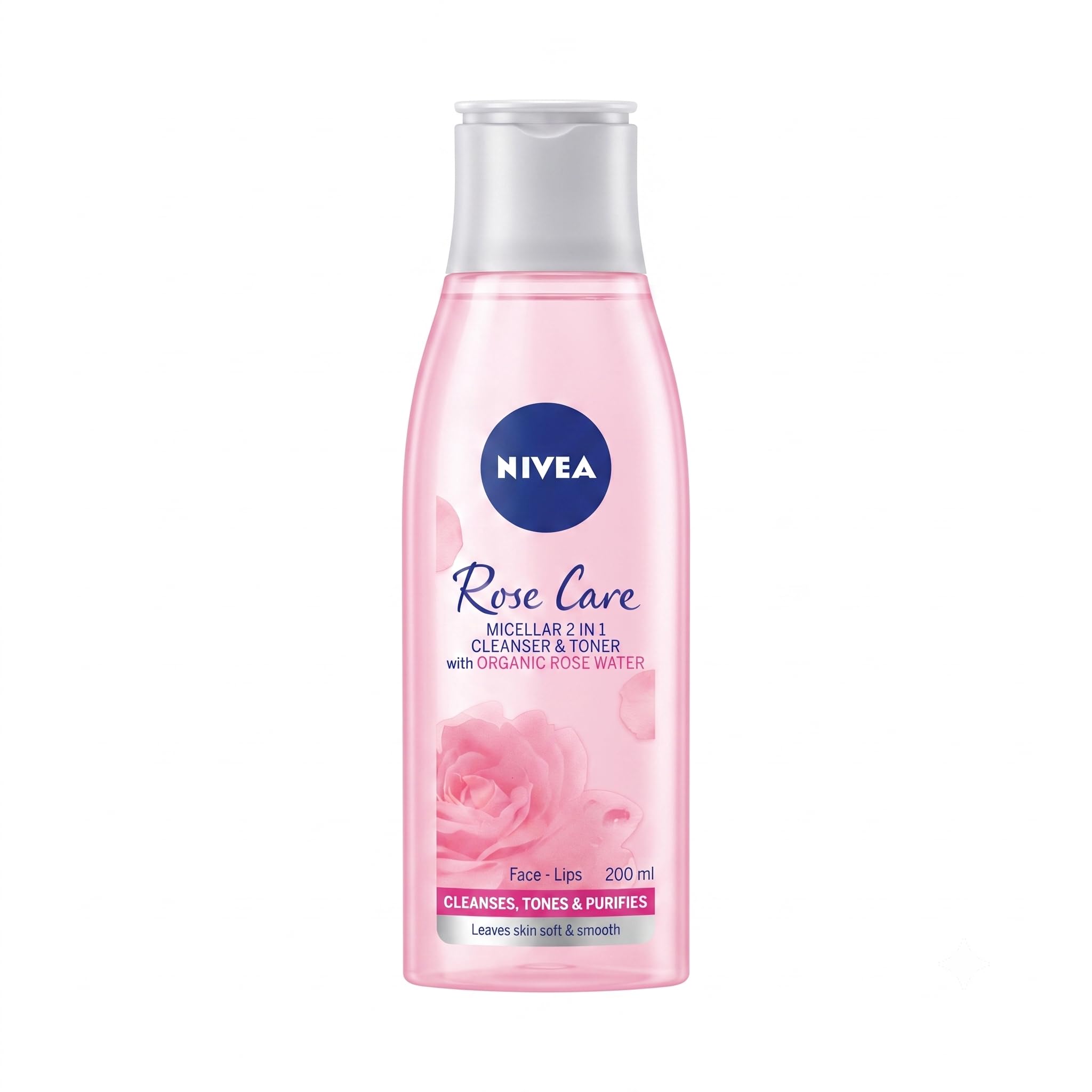 NIVEA Rose Care Micellar 2 in 1 Cleanser & Toner with Organic Rose Water | Removes Makeup, Cleanses, Tones & Purifies | Gentle Face & Lip Cleanser | Leaves Skin Soft & Smooth | 200 ml-picture-27