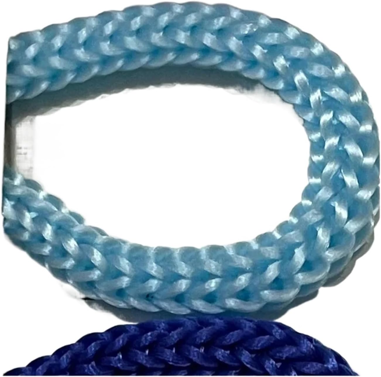 4mm 5-30m Hollow Nylon Rope PP Rope lace Rope DIY Hand-Woven Bracelet Braided Wire Crafts Rope Wrapping Rope(KXNLS Lake Blue)