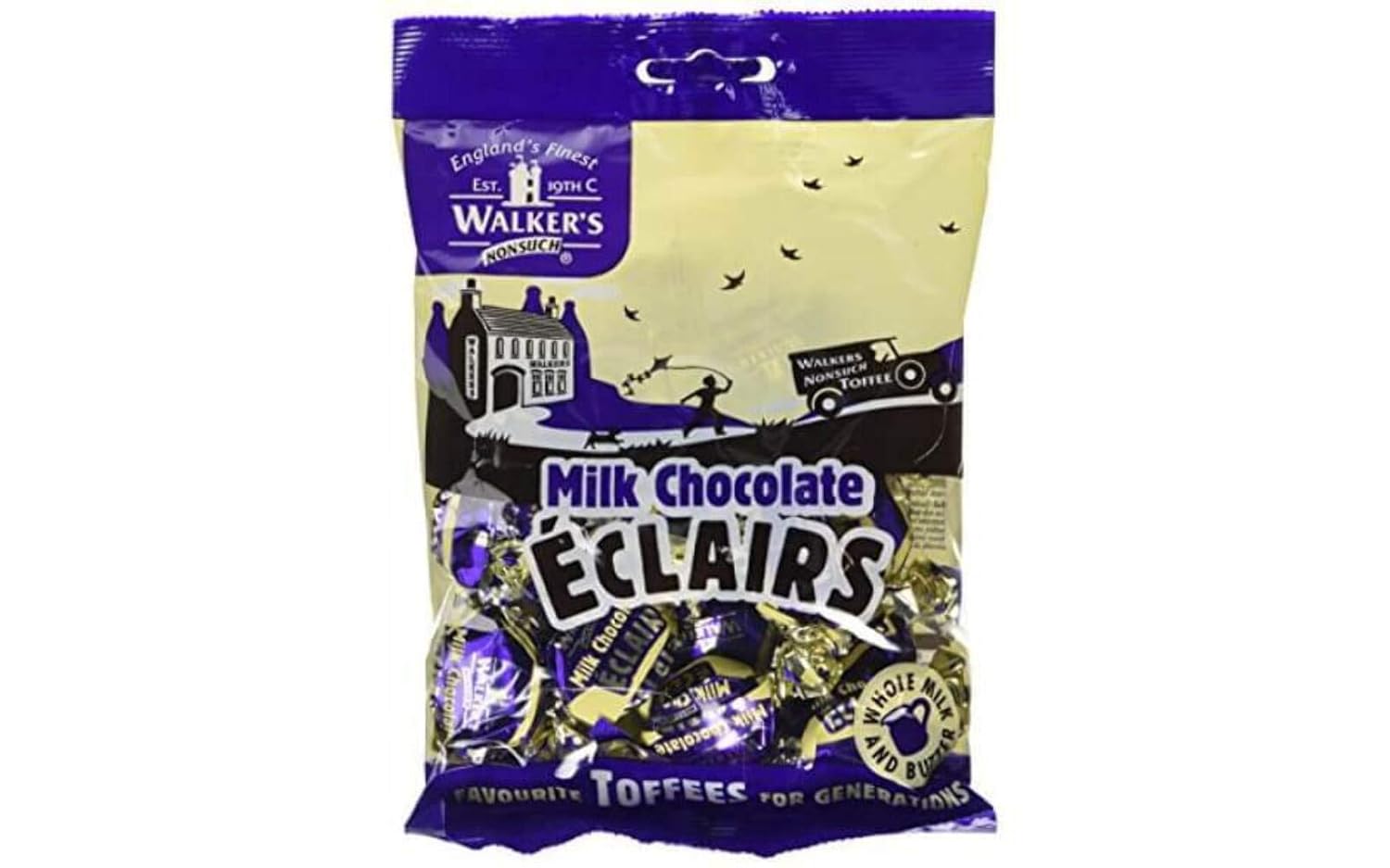 Walkers Nonsuch Milk Chocolate Eclair 150g Toffee Candy Grocery & Gourmet Food