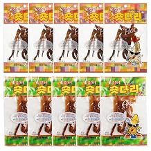 LENITH Korean Food Dried Squid Legs Original 5 Packs and Spicy Flavor 5 Packs Total Snack Sweet and Savory Seasoned Good for Late Night Snack 0.7oz X 10 Packs
