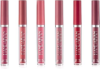 Domary 6 cores 2,5 ml kit de brilho labial matte hidratante de longa duração à prova d'água antiaderente copo batom líquido tinta para lábios  