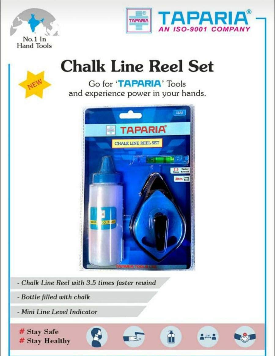 Tool Zone Taparia Chalk Line Reel Set-Clrs-Made In India-1 Set|Blue (B08H8FFXWM) Amazon Price History, Amazon Price Tracker
