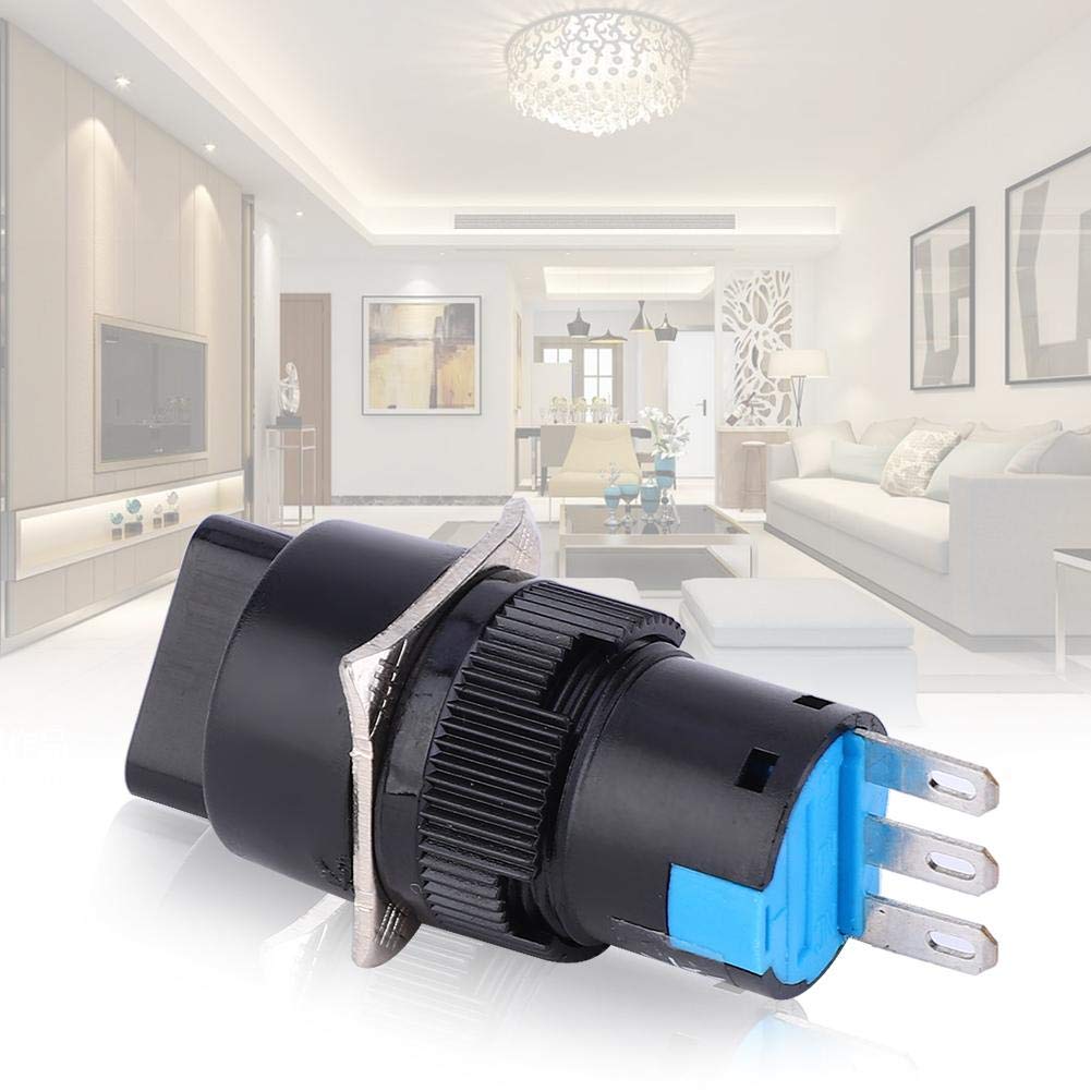 Interruttore Rotante Universale 2 Posizioni 3 Terminali - 5 Pezzi, Foro 16mm, Per Elettronica - Foto 9