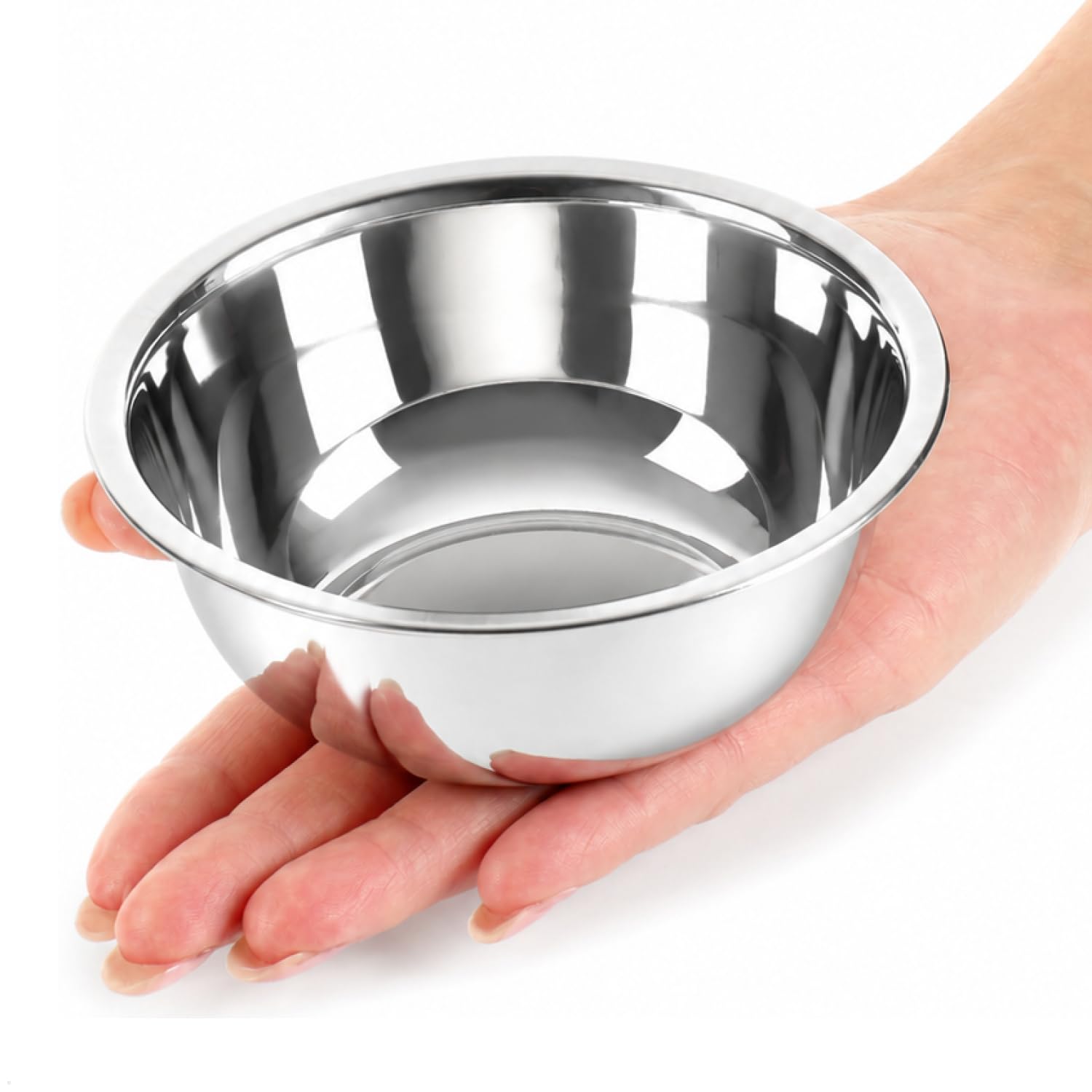 com-four® 8x Saucenschälchen aus Edelstahl, kleine Schalen | Schüssel für Saucen, Dips, Snacks - Snackschalen, Schalen-Set - Gewürzschale