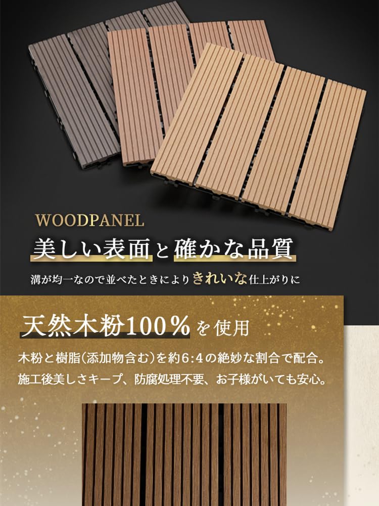 Amazon | グッドライフウッド(Good Life Wood) 人工木 ウッドパネル B