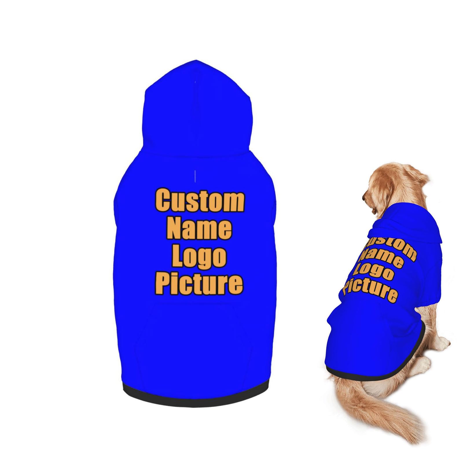 Custom Basic Dog Hoodie Halloween Costume Xmas Pajamas Outfit Warm Dog Hoodie Sweater Cold Weather Clothes Sweatshirt for Small Medium Large Dogs Puppy Cat Style50