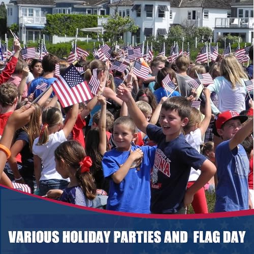 Super-Tough-Small-American-Stick-Flags-4×6-Cotton-Outdoor-Flag-on-10-Wooden-Stick-with-Spear-Tip-Hand-Held-Flags-Patriotic-Decor-for-Various-Holiday-Parties-and-National-Flag-Day-500-Pack Super Tough Small American Stick Flags 4×6 Cotton Outdoor Flag on 10 Wooden Stick with Spear Tip Hand Held Flags Patriotic Decor for Various Holiday Parties and National Flag Day 500 Pack