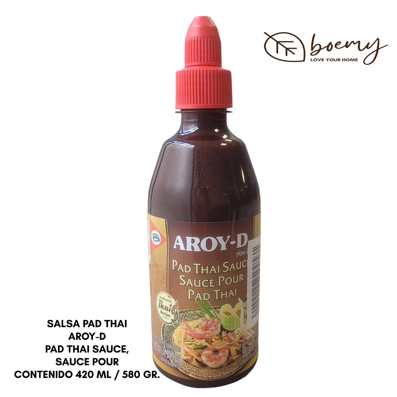 SALSA PAD THAI AROY-D by BOEMY | PAD THAI SAUCE, SAUCE POUR | CONTENIDO 420 ML / 580 GR.