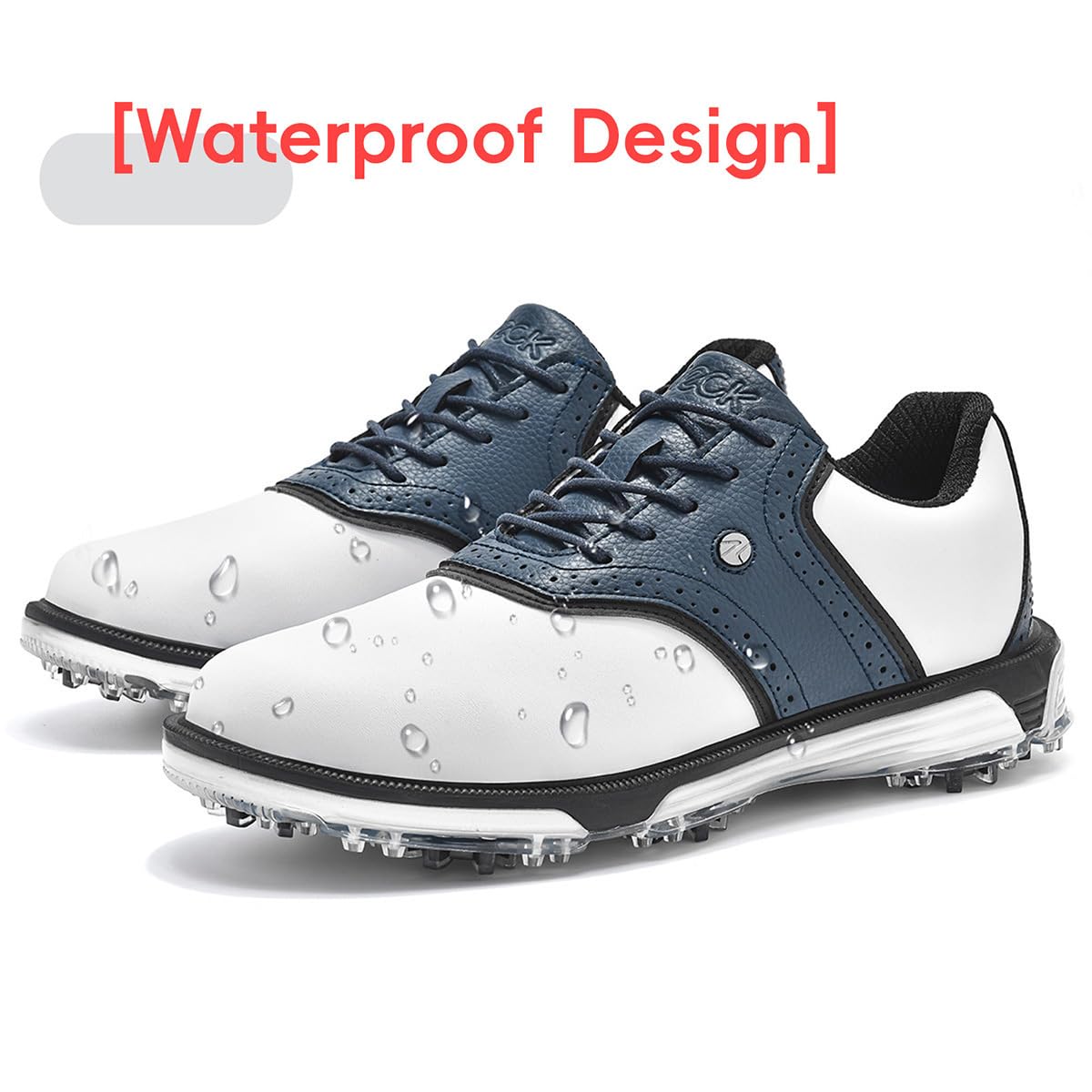 ULTIANT Stabilità professionale classica senza punte impermeabile degli uomini delle scarpe da golf per addestramento di golf