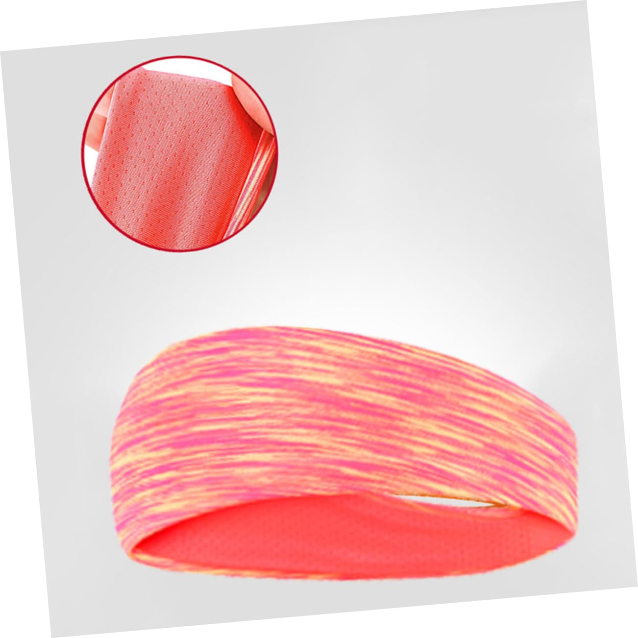 Didiseaon 9piezas Elásticas Absorbentes De Sudor Para y Gimnasio Accesorio y Running Naranja Gris