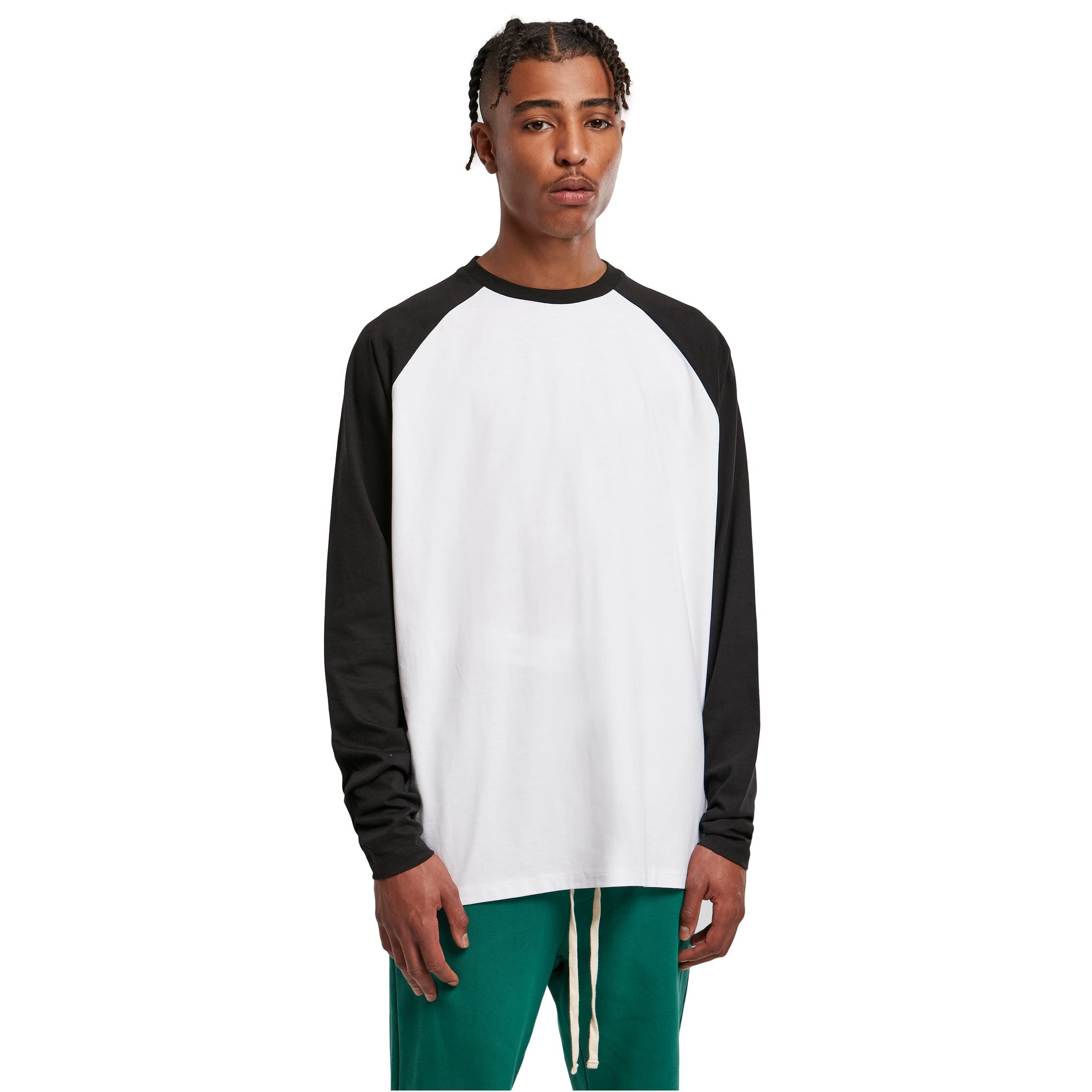 Urban ClassicsMen's Organic Oversized Raglan Long Sleeve T-Shirt