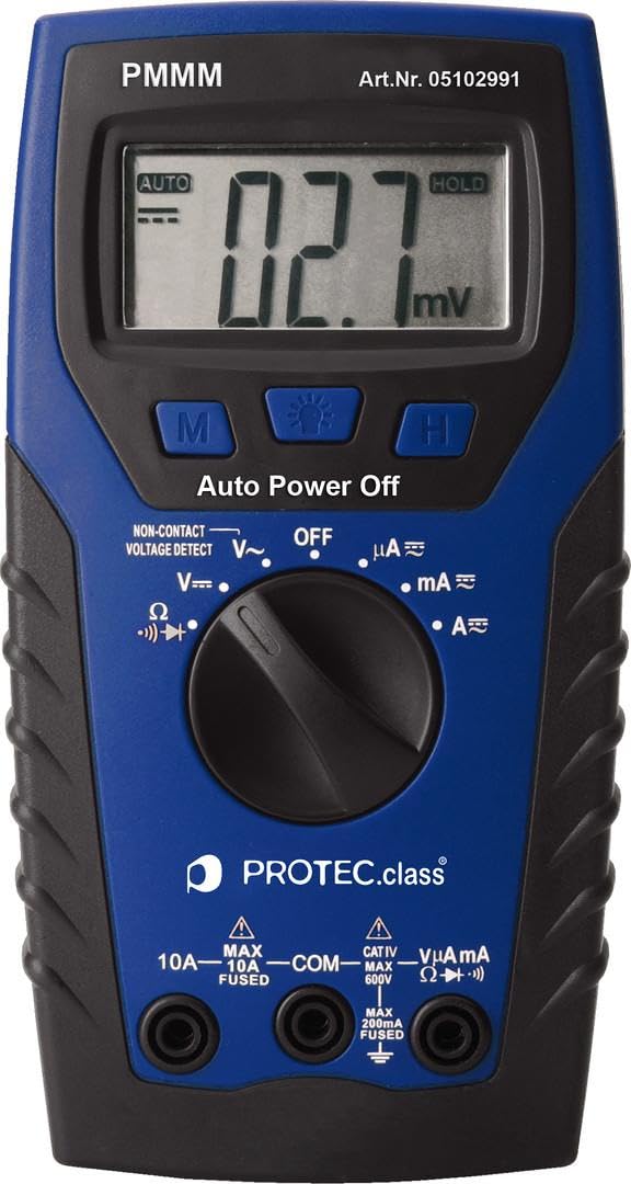 PROTEC.class PMMM Digital Hochleistungsmultimeter MAX, inkl. 2x AAA Batterien