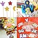 10 Sheets Glitter Paper Sheet for Crafts Children Father's Day Decor Table Decorations, A4 Cardstock Paper Self-adhesive Paper for Scrapbook Graduation DIY (Multicolor)