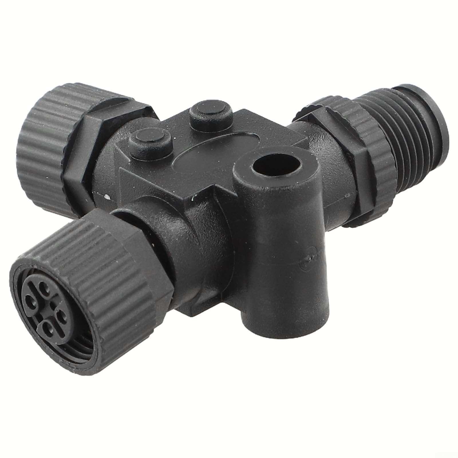 Marine T Connector M12-5P NMEA 2000 divisor columna vertebral IP67 4A 60V bloqueo roscado para Garmin Simrad
