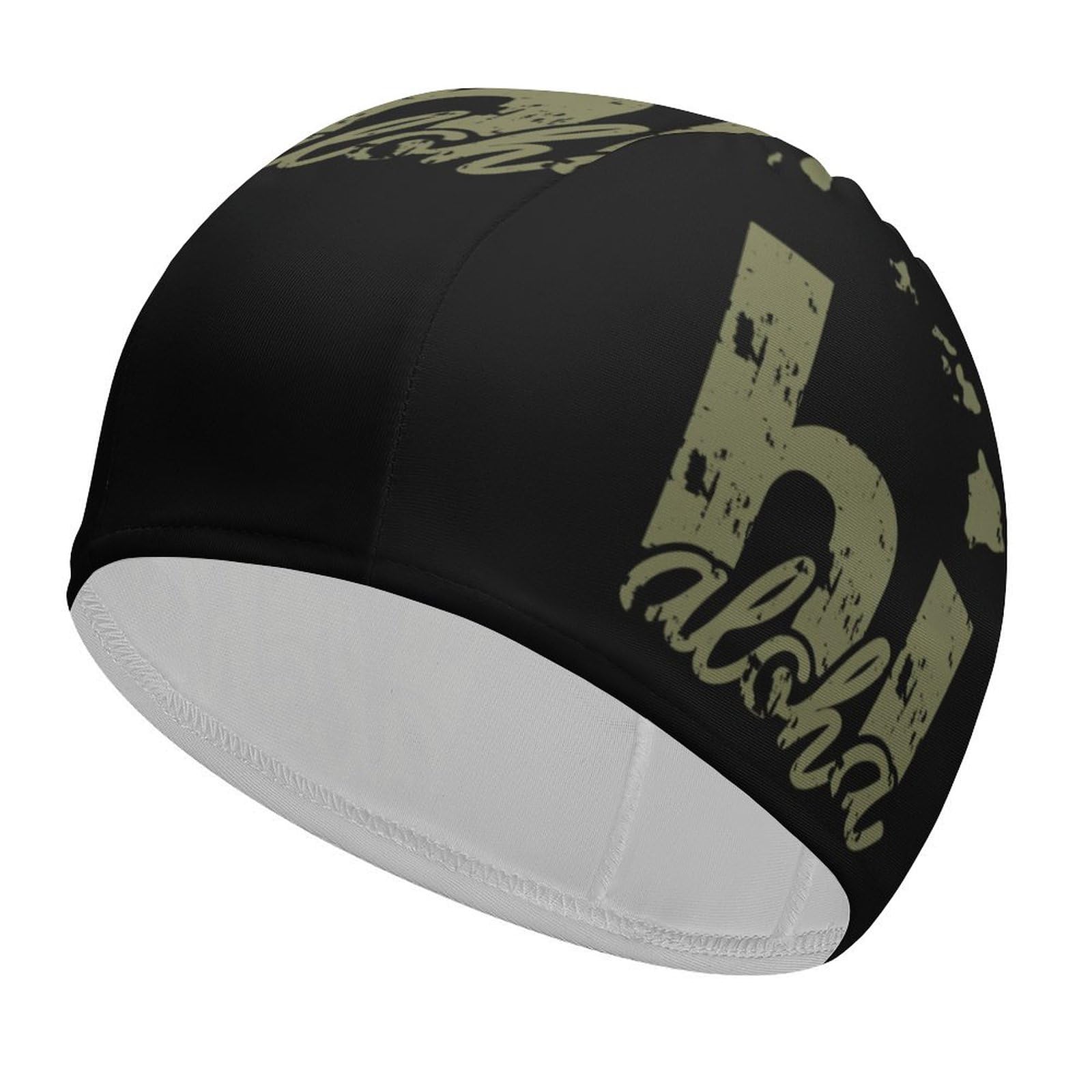 Hawaii Aloha Map Swim Cap for Men Women Adult Swimming Caps for Short Long Hair Waterproof Bathing Caps